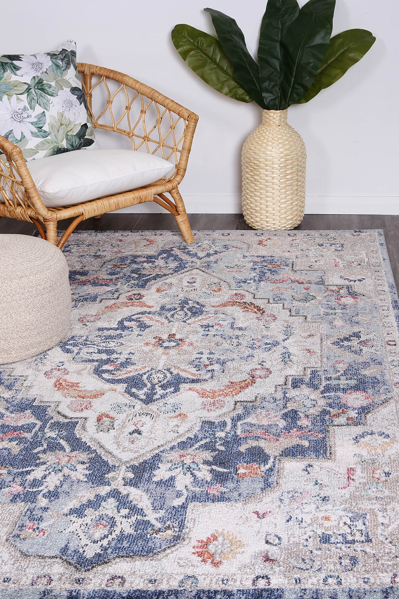 alexander-transitional-navy-multi-rug 80x300 - Cosy Abode