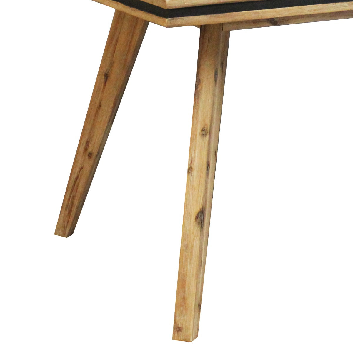 Dining Table 180cm Medium Size Solid Acacia Wooden Frame in Silver Brush Colour - Cosy Abode