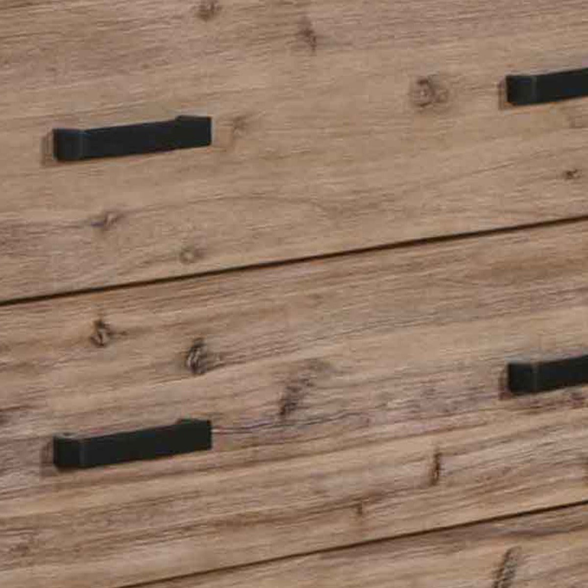 Tallboy with 5 Storage Drawers Solid Acacia Wooden Frame in Silver Brush Colour - Cosy Abode