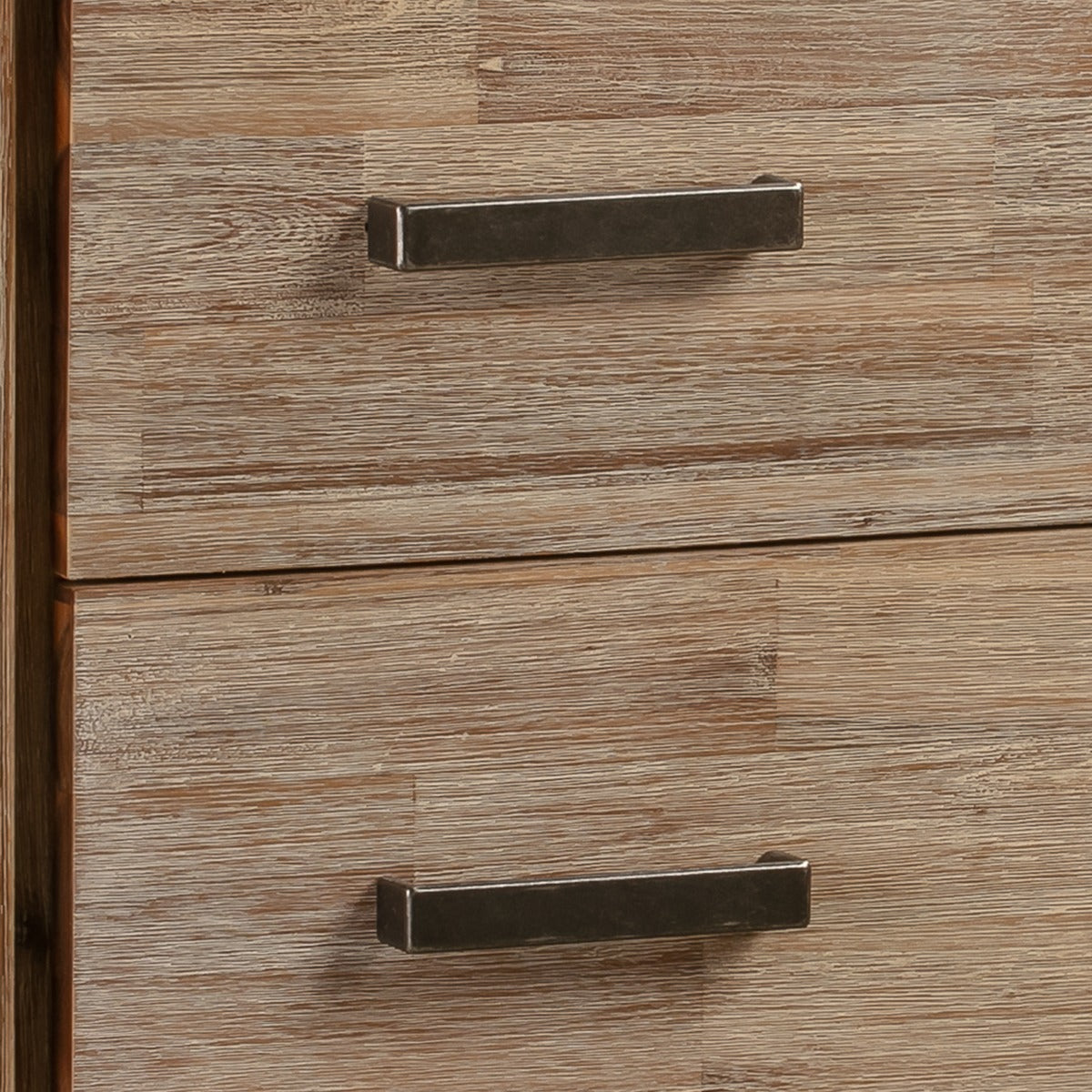 Tallboy with 4 Storage Drawers Assembled in Oak Colour Solid Wooden - Cosy Abode