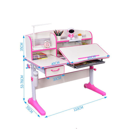 120cm Height Adjustable Children Kids Ergonomic Study Desk Blue AU - Cosy Abode