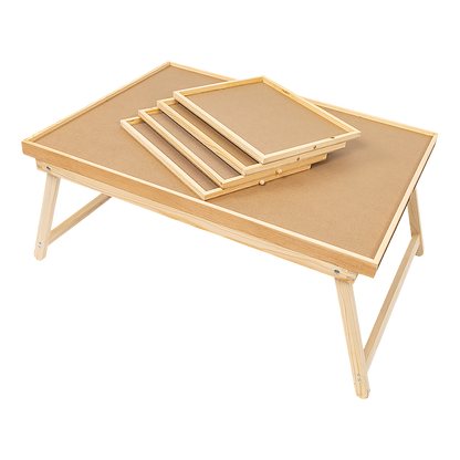1500 Piece Puzzle Board, 70cm x 90cm Wooden Jigsaw Puzzle Table with Legs - Cosy Abode