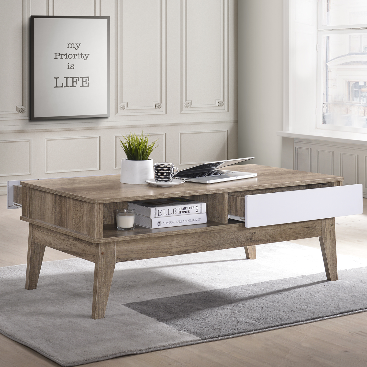 Coffee Table Oak - Cosy Abode