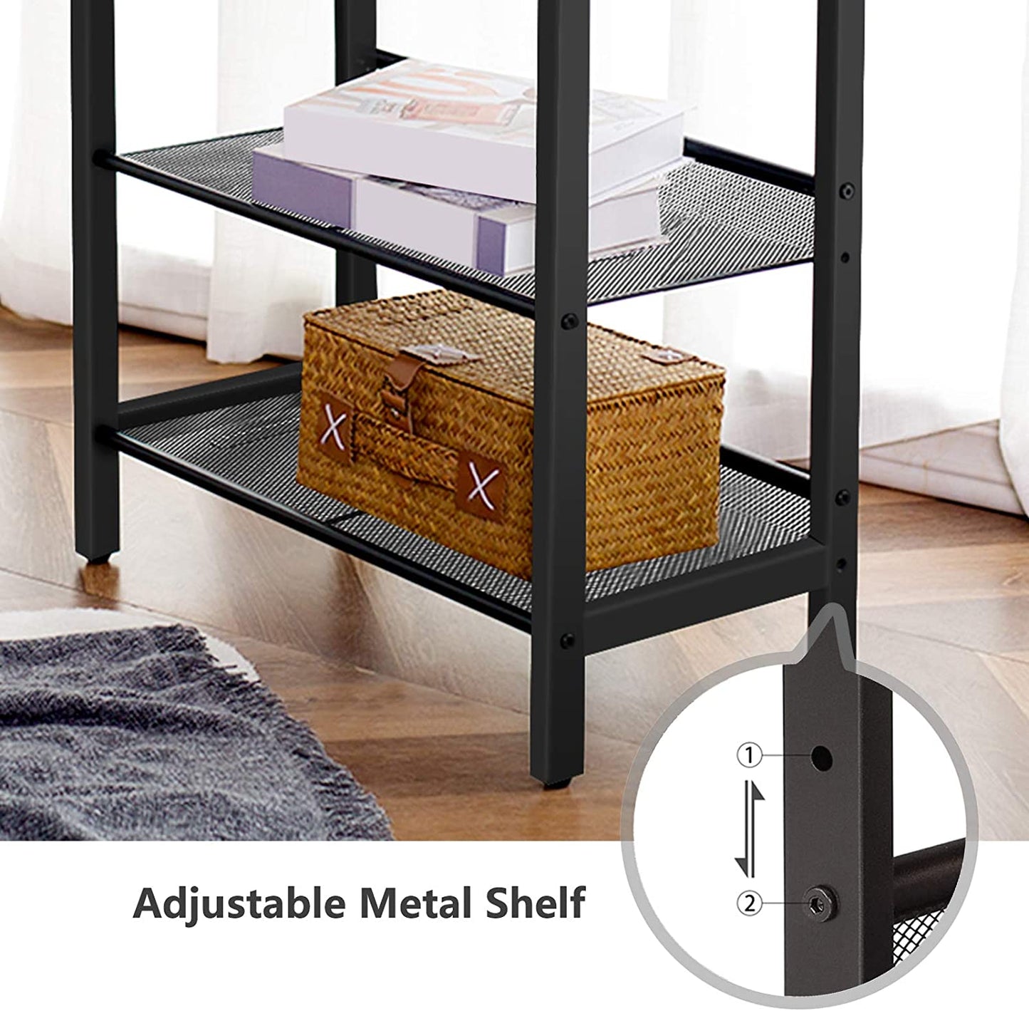 2-Tier Shoe Rack, Industrial Shoe Organizer Storage Bench - Cosy Abode