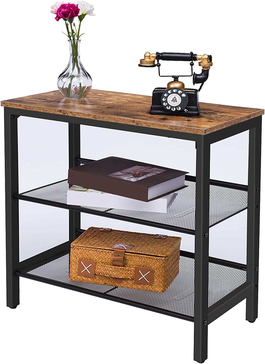 2-Tier Shoe Rack, Industrial Shoe Organizer Storage Bench - Cosy Abode