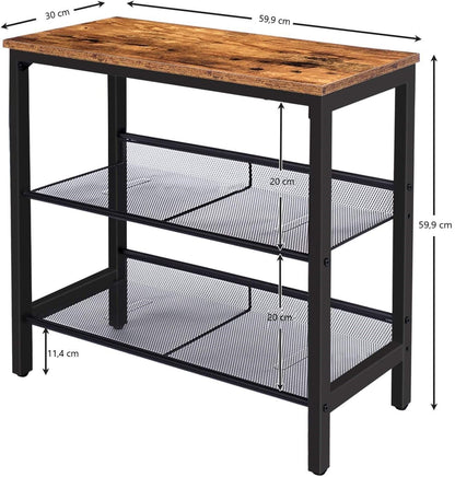 2-Tier Shoe Rack, Industrial Shoe Organizer Storage Bench - Cosy Abode
