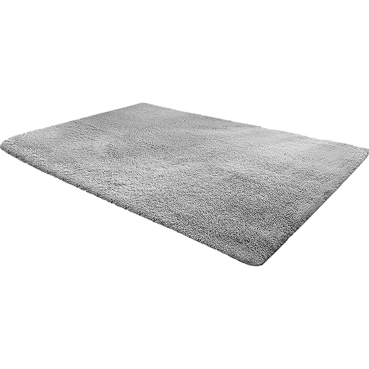 200x140cm Floor Rugs Large Shaggy Rug Area Carpet Bedroom Living Room Mat - Grey - Cosy Abode