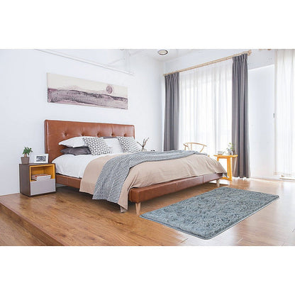 200x140cm Floor Rugs Large Shaggy Rug Area Carpet Bedroom Living Room Mat - Grey - Cosy Abode