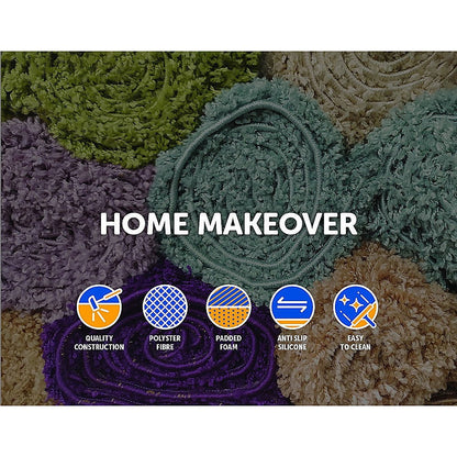 200x140cm Floor Rugs Large Shaggy Rug Area Carpet Bedroom Living Room Mat - Grey - Cosy Abode