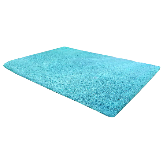 200x140cm Floor Rugs Large Shaggy Rug Area Carpet Bedroom Living Room Mat - Turquoise - Cosy Abode