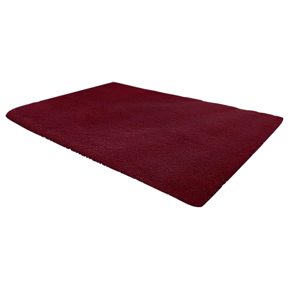 230x160cm Floor Rugs Large Shaggy Rug Area Carpet Bedroom Living Room Mat - Burgundy - Cosy Abode