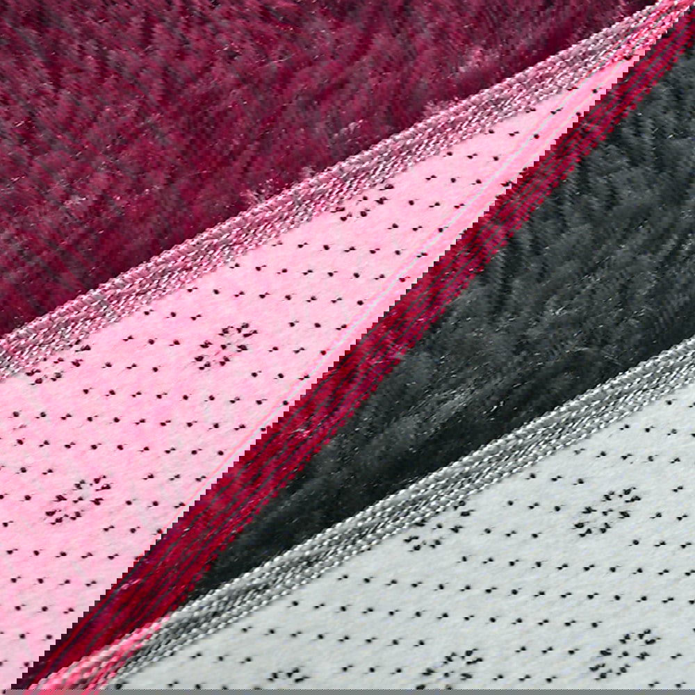 230x160cm Floor Rugs Large Shaggy Rug Area Carpet Bedroom Living Room Mat - Burgundy - Cosy Abode
