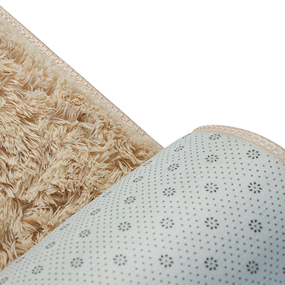 230x200cm Floor Rugs Large Shaggy Rug Area Carpet Bedroom Living Room Mat - Beige - Cosy Abode