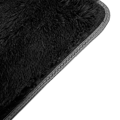 230x200cm Floor Rugs Large Shaggy Rug Area Carpet Bedroom Living Room Mat - Black - Cosy Abode