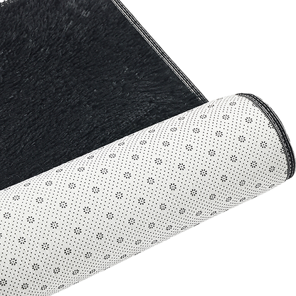 230x200cm Floor Rugs Large Shaggy Rug Area Carpet Bedroom Living Room Mat - Black - Cosy Abode