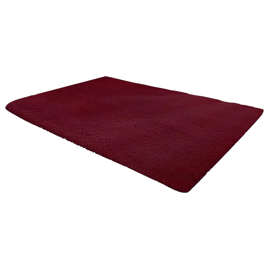 230x200cm Floor Rugs Large Shaggy Rug Area Carpet Bedroom Living Room Mat - Burgundy - Cosy Abode