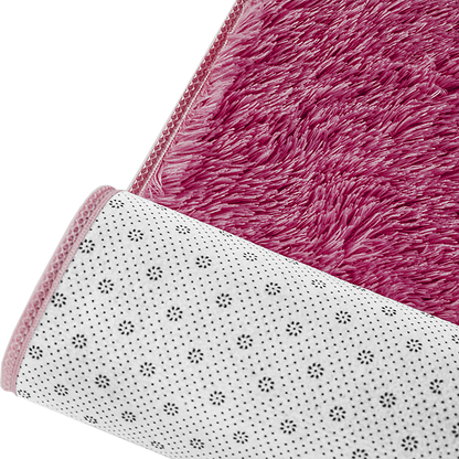 230x200cm Floor Rugs Large Shaggy Rug Area Carpet Bedroom Living Room Mat - Burgundy - Cosy Abode