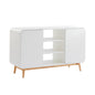 Merlin White Modern Retro Sideboard Buffet Table - Cosy Abode