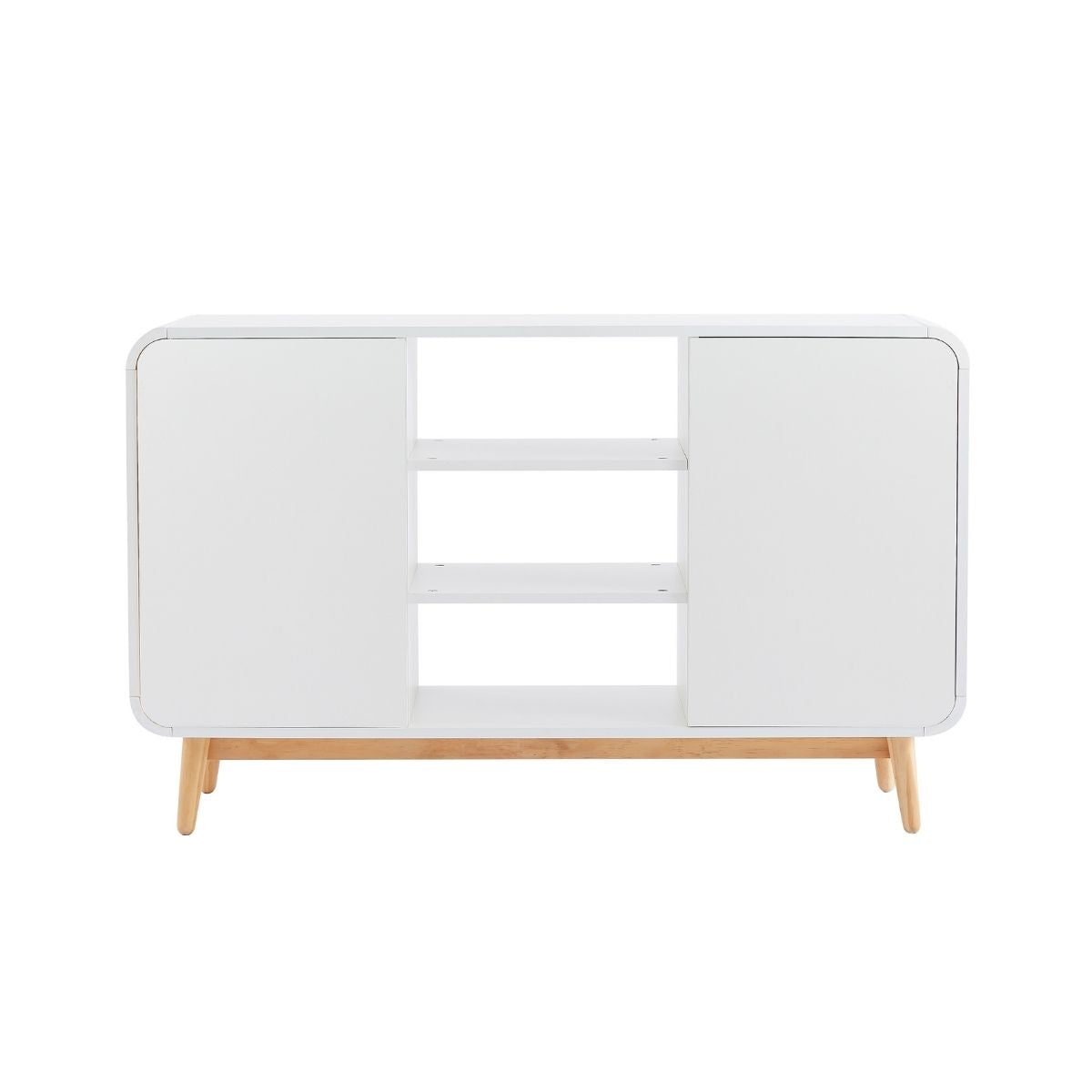 Merlin White Modern Retro Sideboard Buffet Table - Cosy Abode