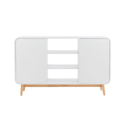 Merlin White Modern Retro Sideboard Buffet Table - Cosy Abode