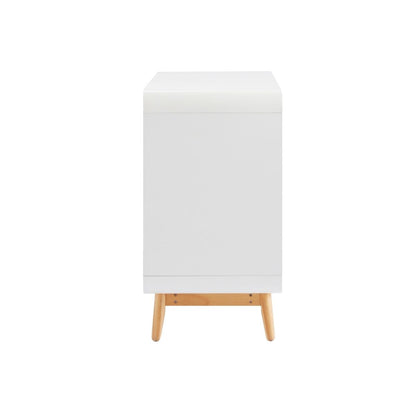 Merlin White Modern Retro Sideboard Buffet Table - Cosy Abode