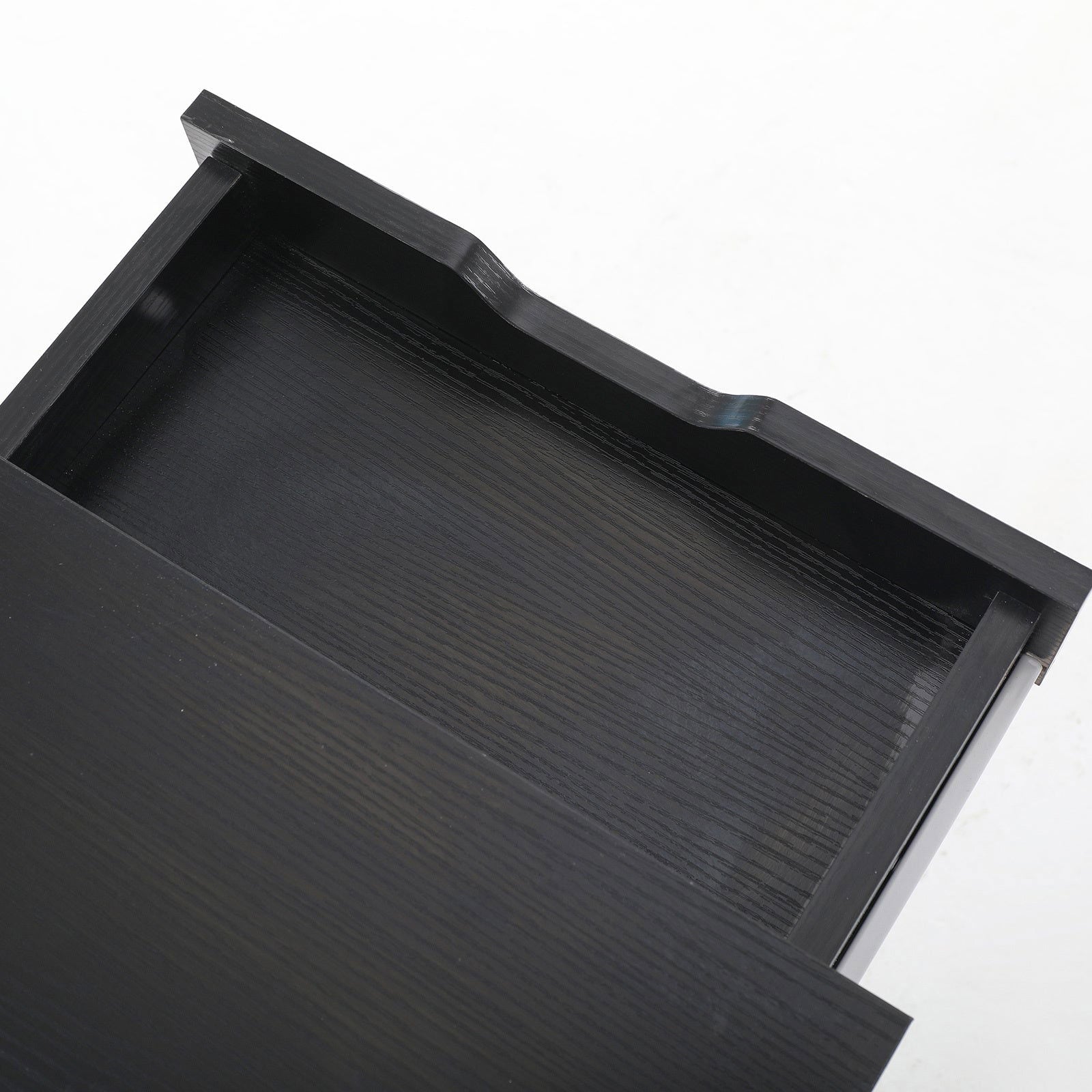 2X Bedside Table 2 Drawer Wood Leg Storage Cabinet Nightstand SUZY BLACK - Cosy Abode