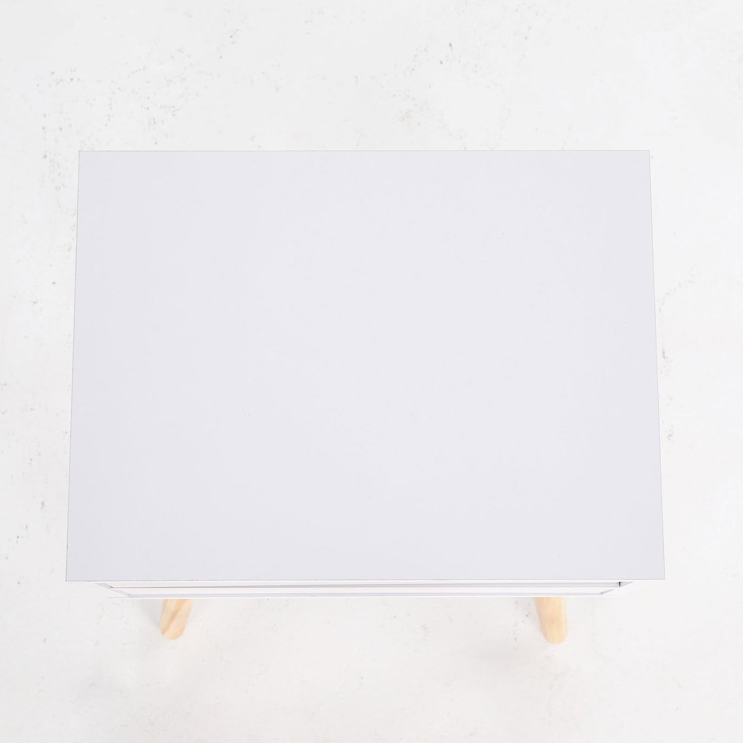 2X Bedside Table 2 Drawer Wood Leg Storage Cabinet Nightstand SUZY WHITE - Cosy Abode