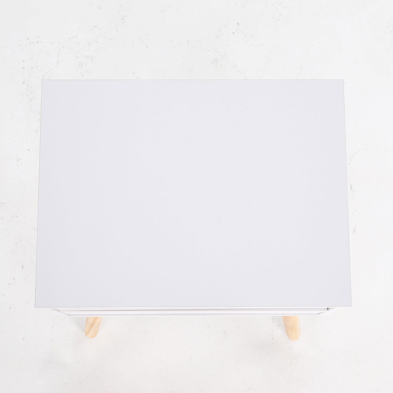 2X Bedside Table 2 Drawer Wood Leg Storage Cabinet Nightstand SUZY WHITE - Cosy Abode