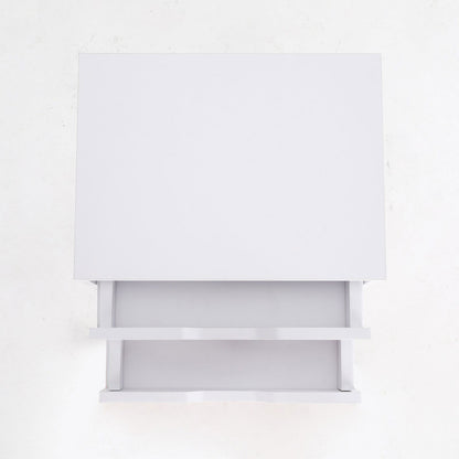 2X Bedside Table 2 Drawer Wood Leg Storage Cabinet Nightstand SUZY WHITE - Cosy Abode