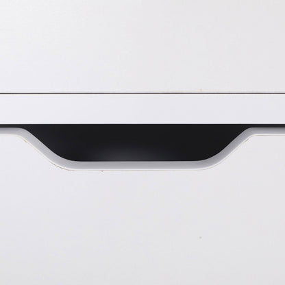 2X Bedside Table 3 Drawer Wood Leg Storage Cabinet Nightstand LACY WHITE - Cosy Abode