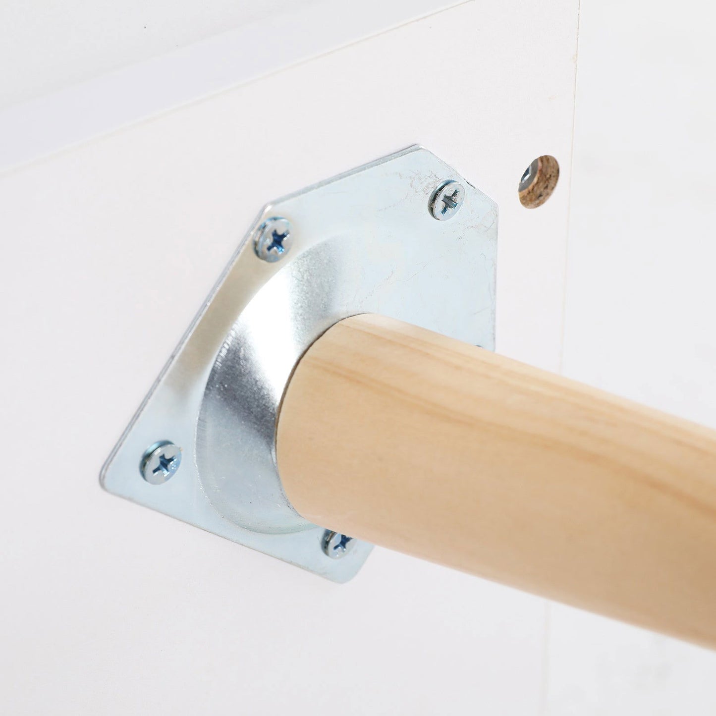 2X Bedside Table 3 Drawer Wood Leg Storage Cabinet Nightstand LACY WHITE - Cosy Abode