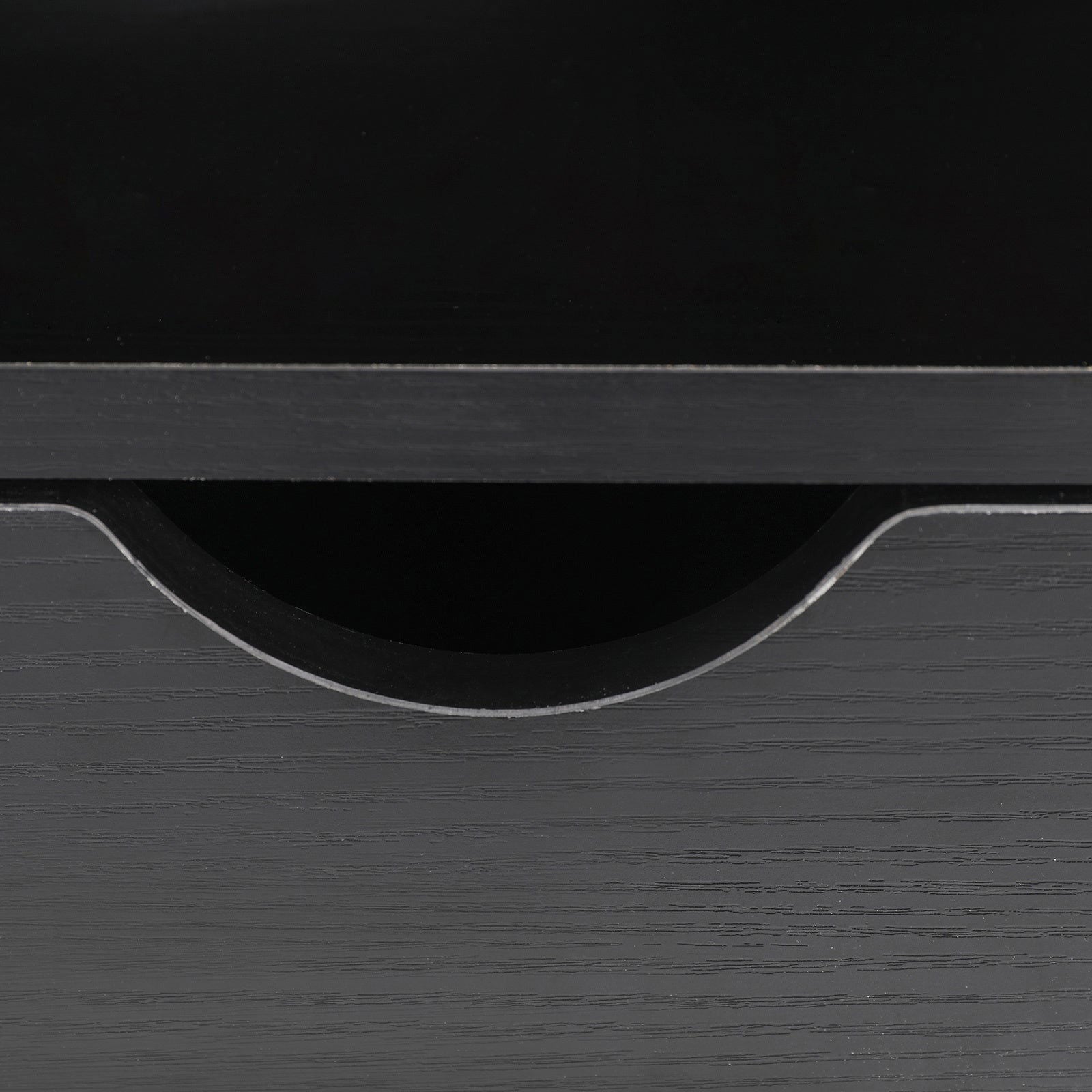 2X Bedside Table Side Storage Cabinet Nightstand Bedroom 1 Drawer 2 Shelf LARK BLACK - Cosy Abode