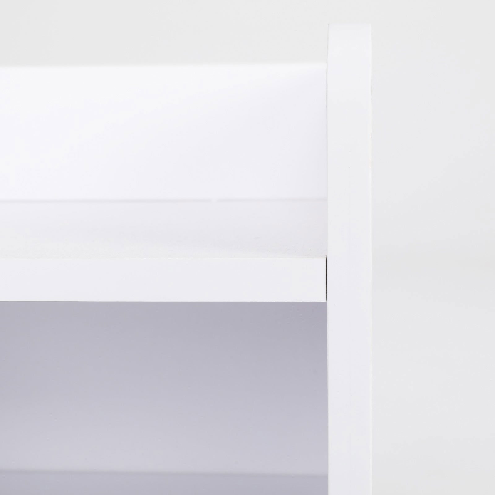 2X Bedside Table Side Storage Cabinet Nightstand Bedroom 1 Drawer 2 Shelf LARK WHITE - Cosy Abode