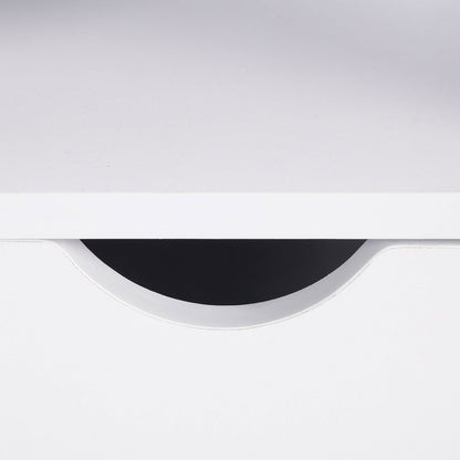 2X Bedside Table Side Storage Cabinet Nightstand Bedroom 1 Drawer 2 Shelf LARK WHITE - Cosy Abode