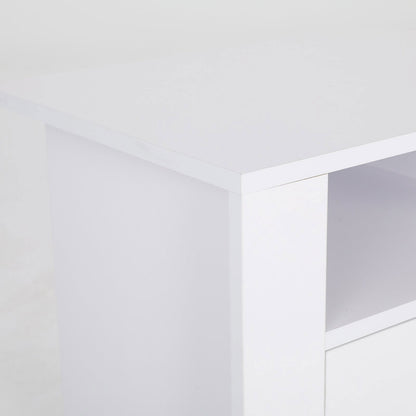 2X Bedside Table Side Storage Cabinet Nightstand Bedroom 2 Drawer 1 Shelf ZURI WHITE - Cosy Abode