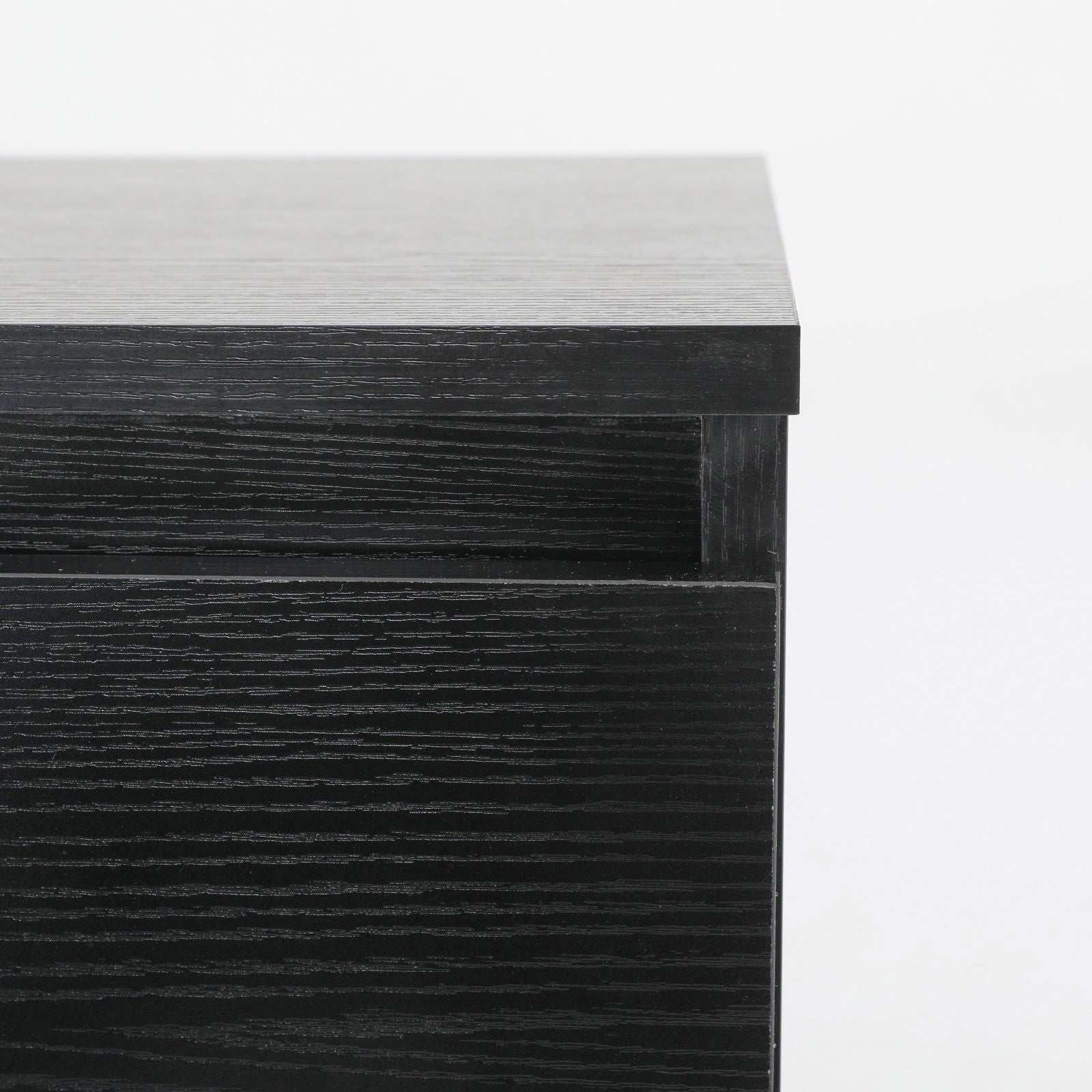 2X Bedside Tables Storage Cabinet Nightstand 2 Drawer JOSS BLACK - Cosy Abode