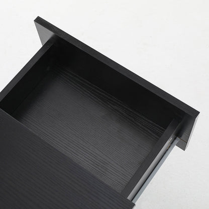 2X Bedside Tables Storage Cabinet Nightstand 2 Drawer JOSS BLACK - Cosy Abode