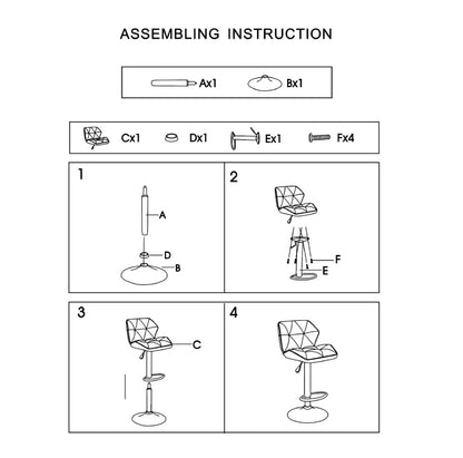 2X Black Bar Stools Faux Leather Mid High Back Adjustable Crome Base Gas Lift Swivel Chairs - Cosy Abode