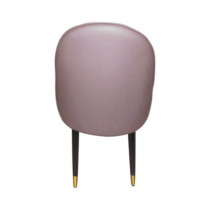 2X Dining Chairs Orange Colour Premium Leatherette Carbon Steel Frame Firm Support - Cosy Abode