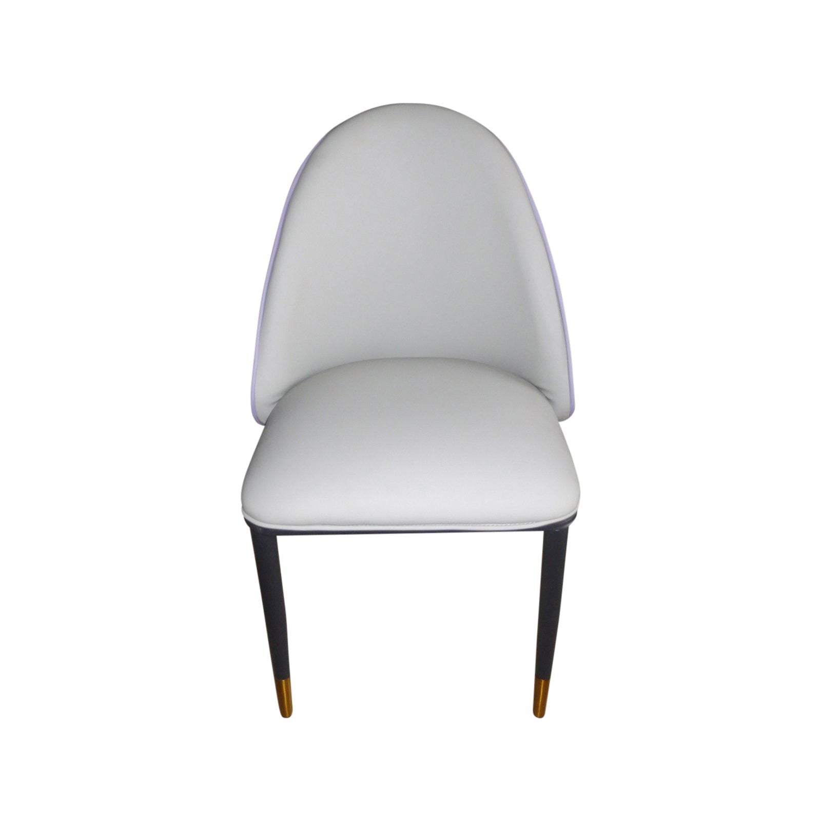 2X Dining Chairs Purple Colour Premium Leatherette Carbon Steel Frame Firm Support - Cosy Abode