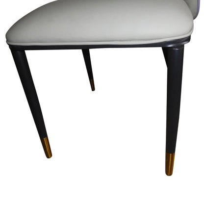 2X Dining Chairs Purple Colour Premium Leatherette Carbon Steel Frame Firm Support - Cosy Abode