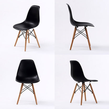 2X Retro Dining Cafe Chair DSW BLACK - Cosy Abode