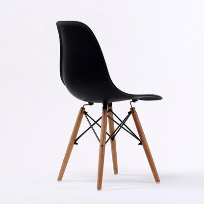 2X Retro Dining Cafe Chair DSW BLACK - Cosy Abode