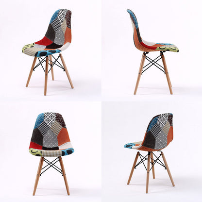 2X Retro Dining Cafe Chair DSW MULTI COLOUR - Cosy Abode