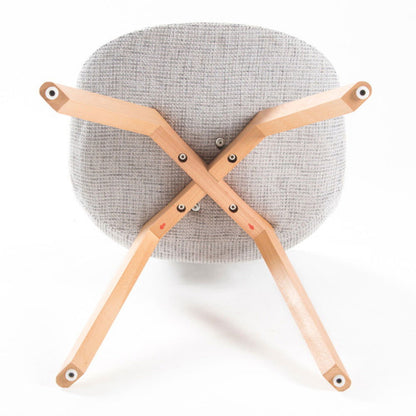 2X Retro Dining Cafe Chair Padded Seat GREY - Cosy Abode