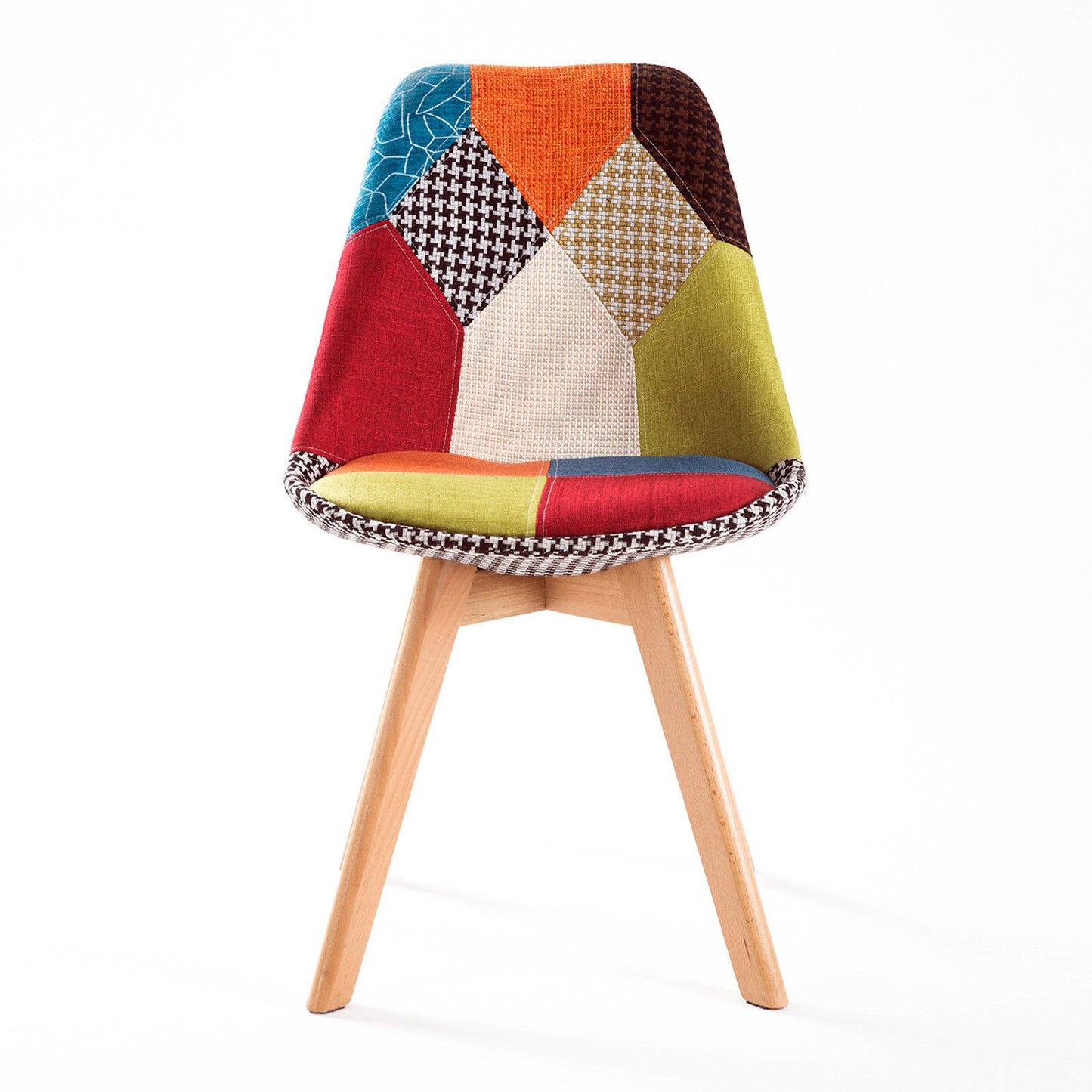 2X Retro Dining Cafe Chair Padded Seat MULTI COLOUR - Cosy Abode