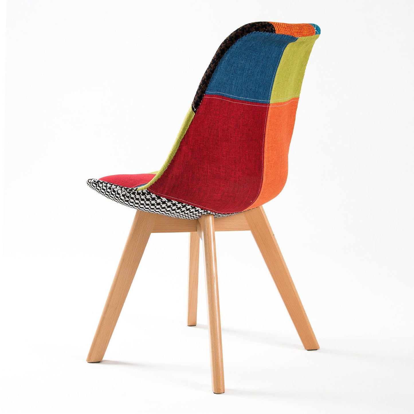 2X Retro Dining Cafe Chair Padded Seat MULTI COLOUR - Cosy Abode