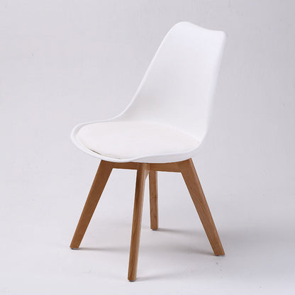 2X Retro Dining Cafe Chair Padded Seat WHITE - Cosy Abode