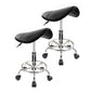 2X Swivel Salon Barber Stool Chair Saddle Type BLACK - Cosy Abode