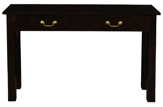 2 Drawer Straight Leg Sofa/Hall Table (Chocolate) - Cosy Abode